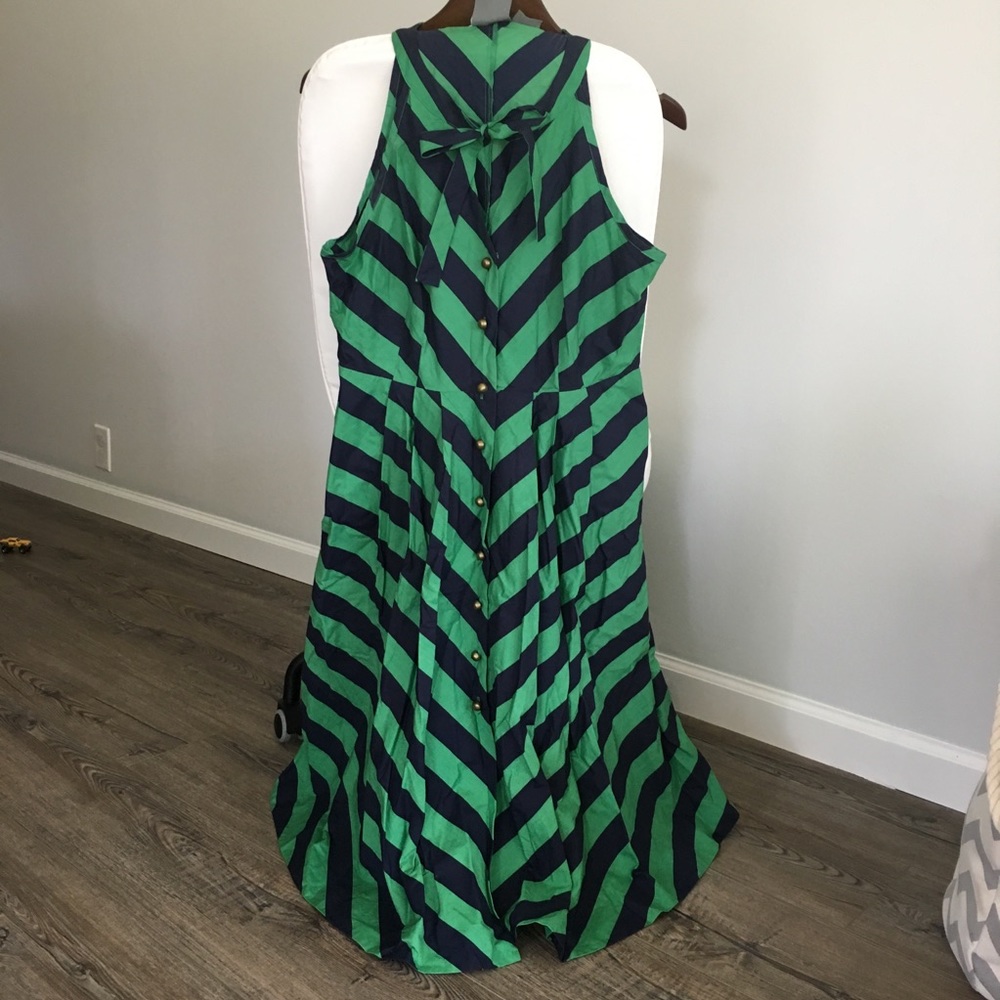 Blue and Green Anthropologie Dress